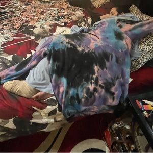 Tie-Dye Hoodie Sweatshirt